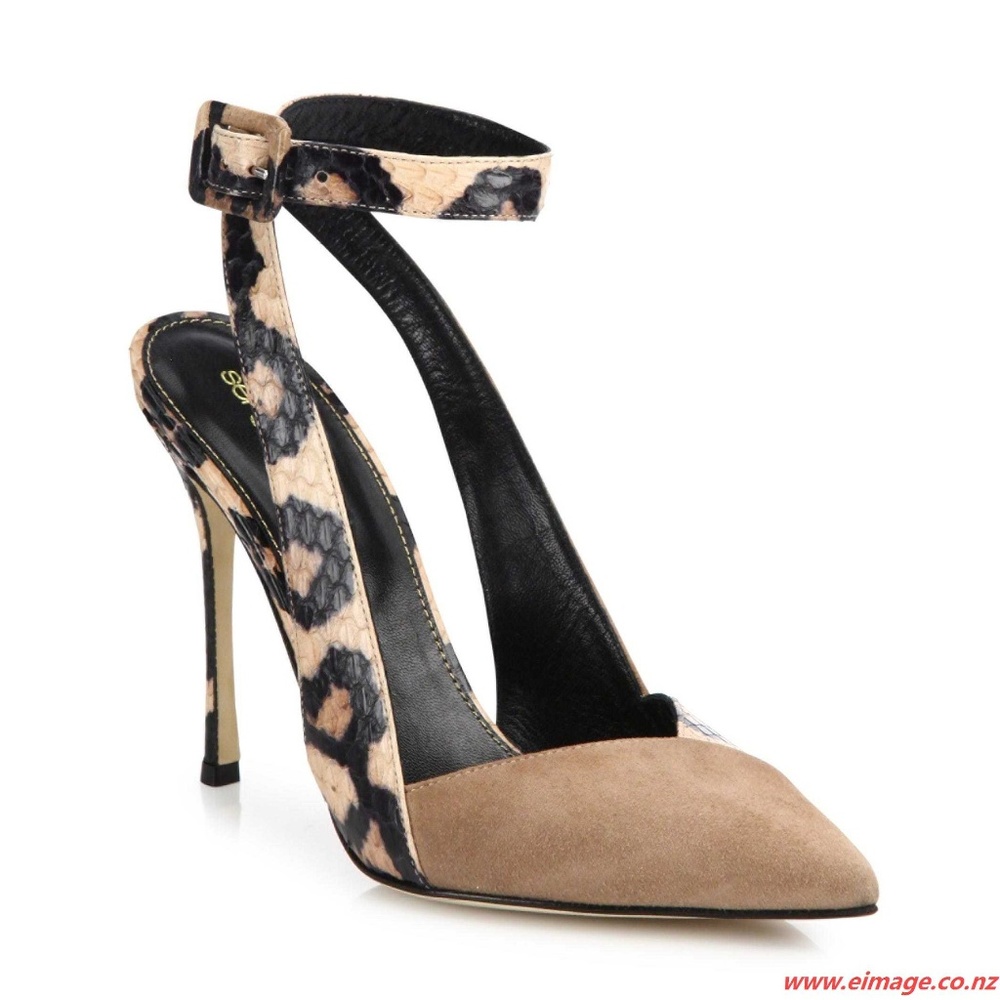 New SERGIO ROSSI Suede and leopard heels *Size 9*